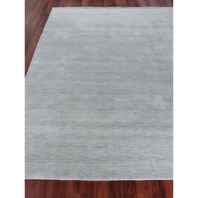 Exquisite Rugs Rheine Hand Loom Wool Light Gray - 9'x12' For Sale - Image 4 of 9