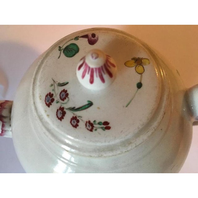 Doccia Porcelain Tea Pot with Floral Decor by Richard Ginori, Italy, Late 18th Century For Sale - Image 6 of 18