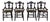 Antique Victorian Eastlake Style Walnut Dining Arm Chairs - Set of 4 For Sale