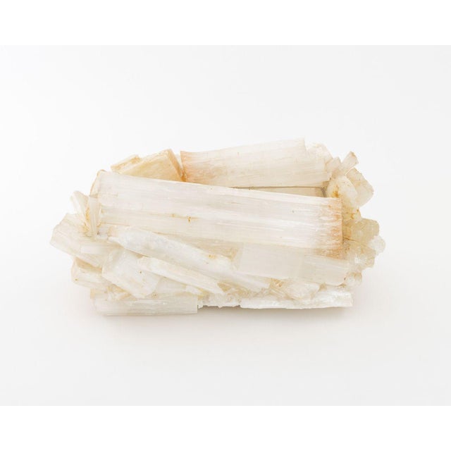 Contemporary Selenite Crystal Jardiniere For Sale - Image 3 of 11