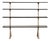 Freestanding Shelving Unit in Nickel-Plated Steel Tube Frame and Wood Shelves, 1930s For Sale