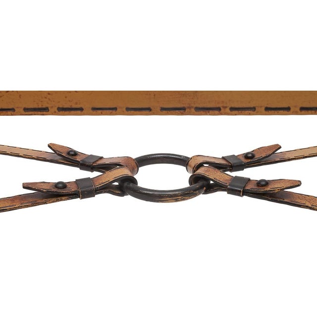 Table by Jacques Adnet, 1960s, in Very Good conditions. Designed 1960 to 1969 This piece is attributed to the mentioned...