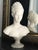 Ivory Bust of Manon Lescaut on Green Marble Base from Giannelli, 1950s For Sale - Image 8 of 8