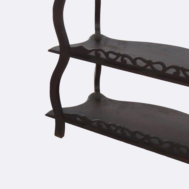 Antique Walnut 5 Shelf Etagere With Cut Out Fretwork Circa 1890 For Sale - Image 13 of 13