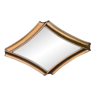 Vintage Harrison Gil Venetian Style Diamond Bevel Mirror Labelled For Sale
