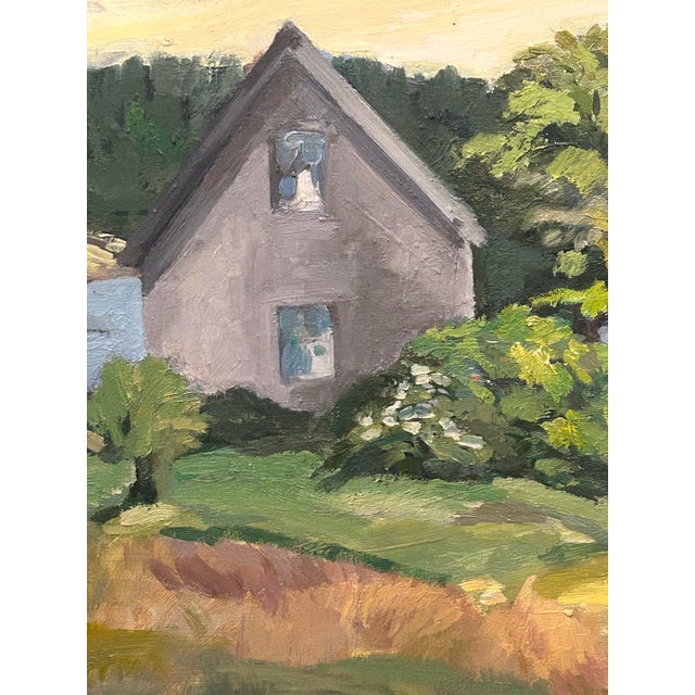 Vintage Maine Coast Painting For Sale - Image 4 of 9