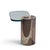 Mid 20th Century Karl Springer Mid Century Sculpture Leg Gunmetal and Glass Side Table For Sale - Image 5 of 8