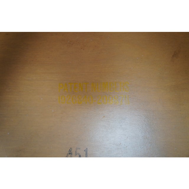 Mid 20th Century Louis Rastetter & Sons 'The Solid Kumfort' Red Leather Folding Chair For Sale - Image 14 of 15