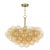 Regina Andrew Bubbles Chandelier, Natural Brass with Amber Glass For Sale - Image 4 of 9