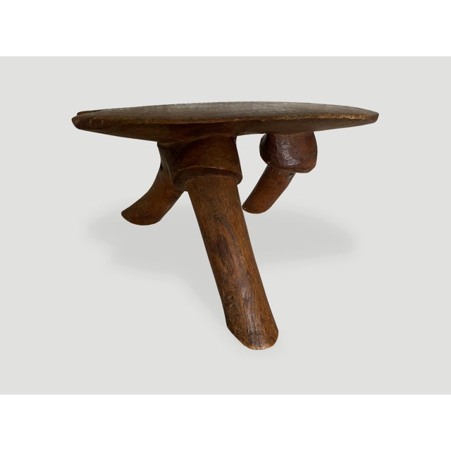 Antique African Wooden Head Rest or Stool For Sale - Image 18 of 18