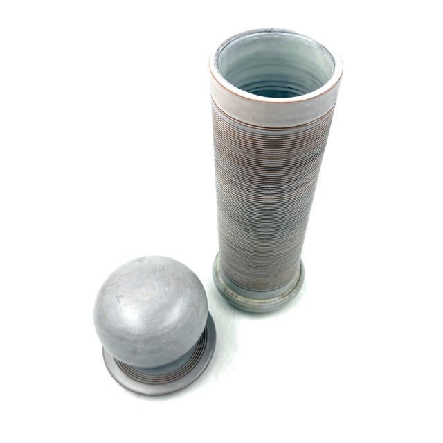 Mid-Century Modern Gres Vase, Franco Bucci Italy Ca. 1970 For Sale - Image 9 of 13