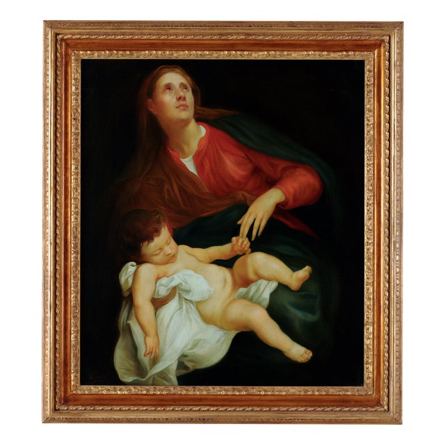 Angelo Granati, Maternity, Oil on Canvas For Sale