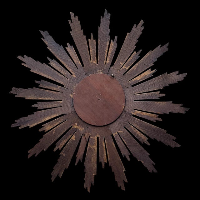Witches Sun Mirror in Gilded Wood, 1950s For Sale - Image 4 of 6