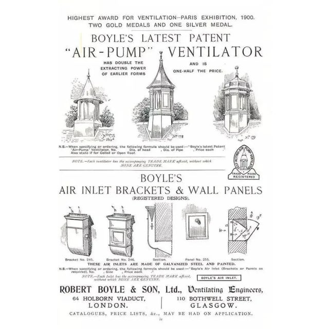 Large English London & Glasgow Air Vent Lamps, 19th Century, Set of 2 For Sale - Image 13 of 15