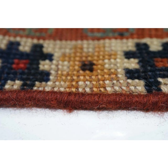 Textile Antique Kazak Rug 3'5'' x 4'0'' For Sale - Image 7 of 12