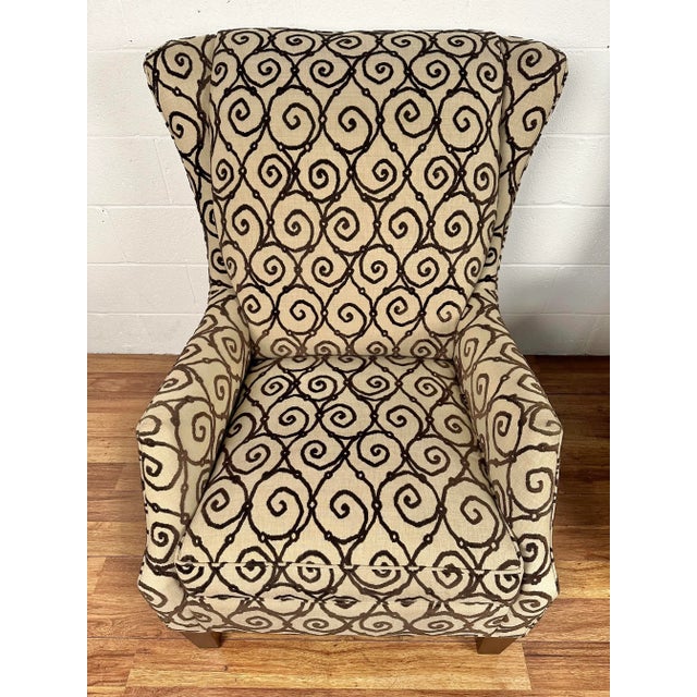 Beige Stickley Upholstered Tempe Lounge Chairs - a Pair For Sale - Image 8 of 10