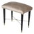 Italian Vintage Piano Stool, Solid Wood & Brass, Velvet, 1950s For Sale