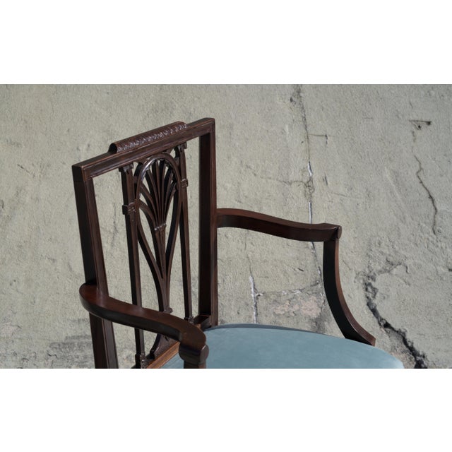 Early 20th Century Early 20th Century Pair of Federal or Sheraton Square Back Side Chairs For Sale - Image 5 of 7