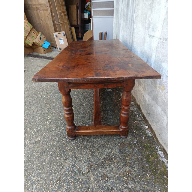 Antique Rustic Walnut Table For Sale - Image 5 of 18