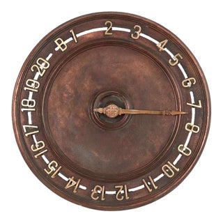 Antique Mechanical Iron Elevator Floor Indicator Dial For Sale