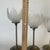 Frosted Glass Tulip Tea Light Candle Holder With Brass Stems - 3 For Sale - Image 4 of 5