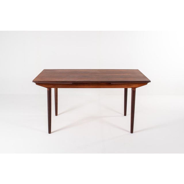 Mid-Century Danish Rosewood Extendable Dining Table by Harry Østergaard, 1960s For Sale - Image 16 of 16