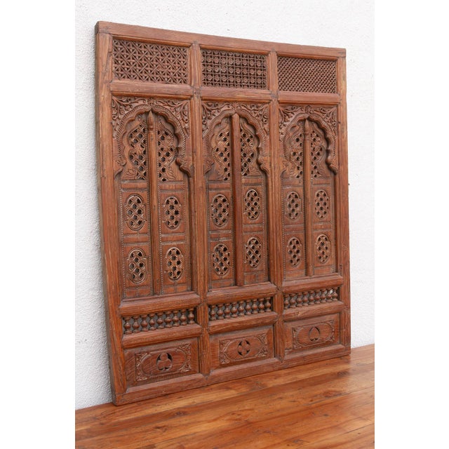 19th Century Rajasthan Lattice Carved Window Palace For Sale - Image 4 of 11