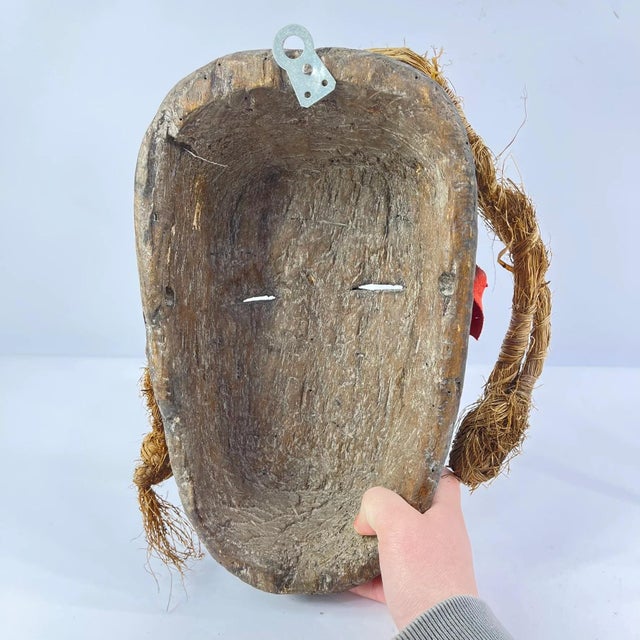 Early 20th Century Igbo Carved Wood Mask Nigeria For Sale In Denver - Image 6 of 8