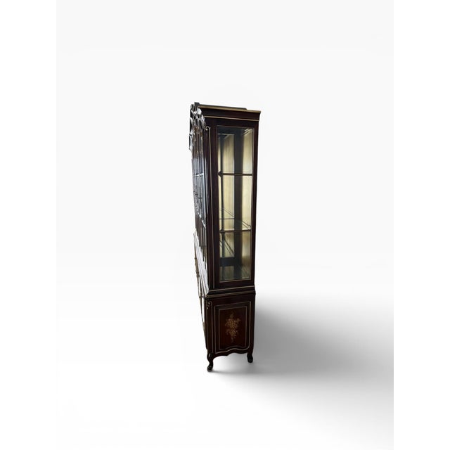 1980s 1980s Gilt Union National Furniture Company China Cabinet For Sale - Image 5 of 14