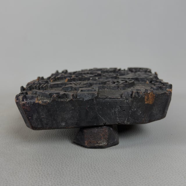 Carved Wooden Matrix Mold, Mid 20th Century For Sale - Image 4 of 11