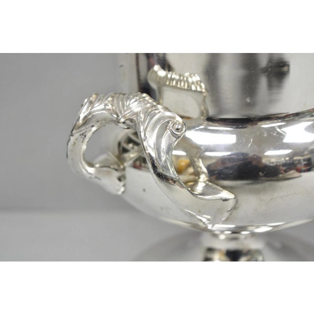 Towle Silversmiths Vintage Towle Silver Plated Trophy Cup Urn Champagne Chiller Bar Ice Bucket For Sale - Image 4 of 18