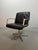 Wilkhahn Mid-Century Desk Chair with Black Leather Upholstery and Aluminium Frame from Wilkhahn, 1960s For Sale - Image 4 of 9