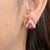 Not Yet Made - Made To Order Bochic “Orient” Ruby and White Topaz Set In 18K Gold and Silver Earrings For Sale - Image 5 of 5