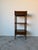 Hollywood Regency 1970’s Vintage Mount Airy Three-Tier Walnut Etagere With Drawers & Brass Casters For Sale - Image 3 of 12