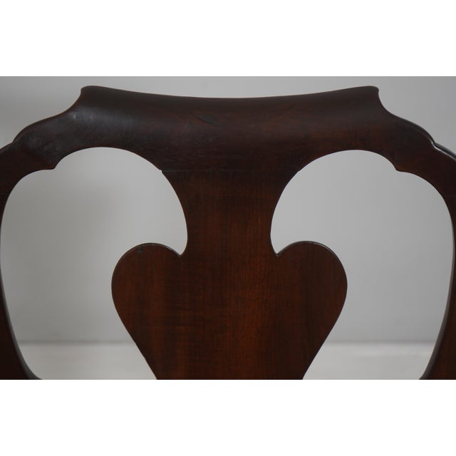 18th Century Antique 18th Century Queen Anne Ball & Claw Mahogany Side Chair For Sale - Image 5 of 18