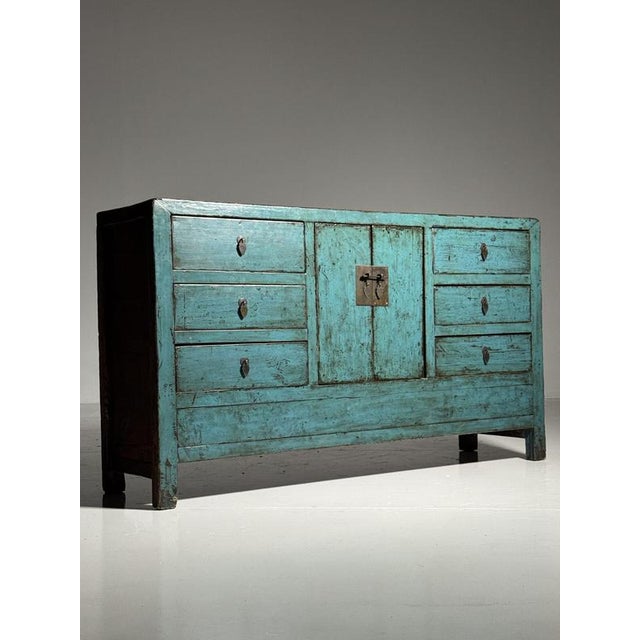 Chinese Blue Sideboard For Sale - Image 17 of 18