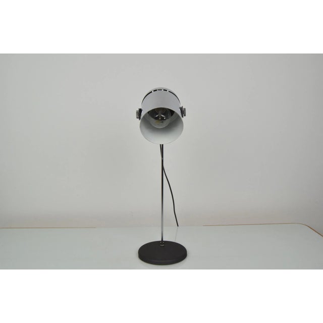 Gold Mid-Century Adjustable Table Lamp by Stanislav Indra, 1970s For Sale - Image 8 of 15