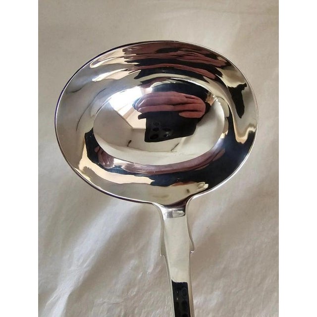 Antique George IV Sterling Silver Griffin Crest Soup Ladle, 1829 For Sale - Image 10 of 18
