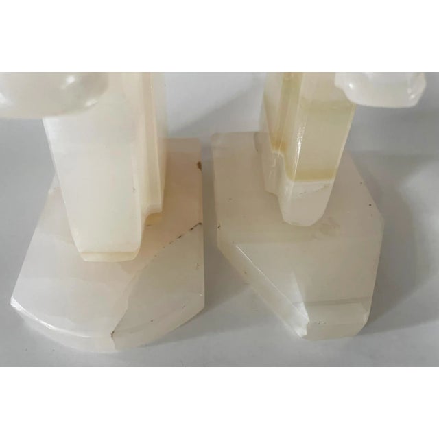 Contemporary Bookends Carved Onyx With Horse Motif - A Pair For Sale - Image 3 of 7
