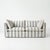 Not Yet Made - Made To Order Sophie Conran Coco 3 Seater Sofa - Garden Grey Stripes with Knife Edge Cushion For Sale - Image 5 of 5