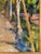 Green Vintage European Oil Landscape Painting For Sale - Image 8 of 15