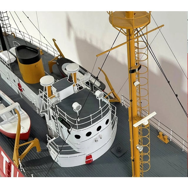 Scale model of the Nantucket lightship. This is the Lightship 612 that is now owned by Bill Golden. The model was...