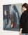 1960s France Blue Composition Painting For Sale - Image 13 of 15