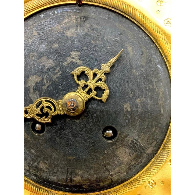 Antique French Clock in Gilded Bronze, 1850 For Sale - Image 12 of 13