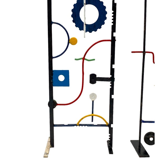 Modern Abstract Lacquered Metal Sculptures, France, 1930s, Set of 2 For Sale - Image 11 of 18