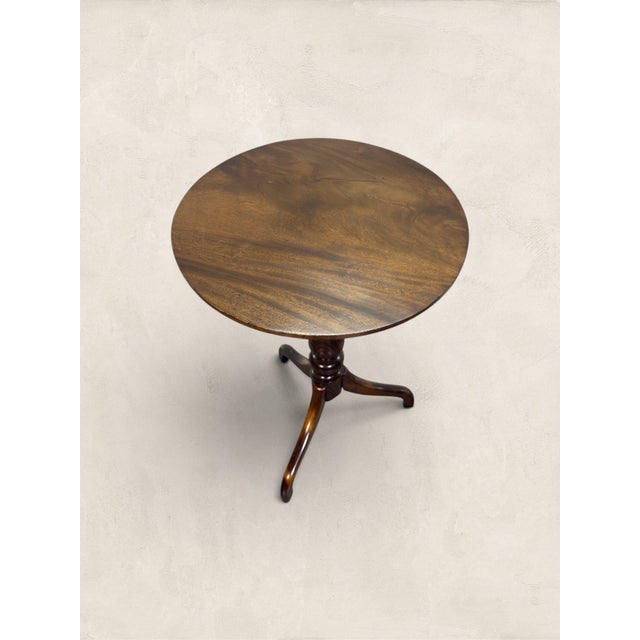 Antique English Elm Tilt Topped Table For Sale - Image 4 of 10
