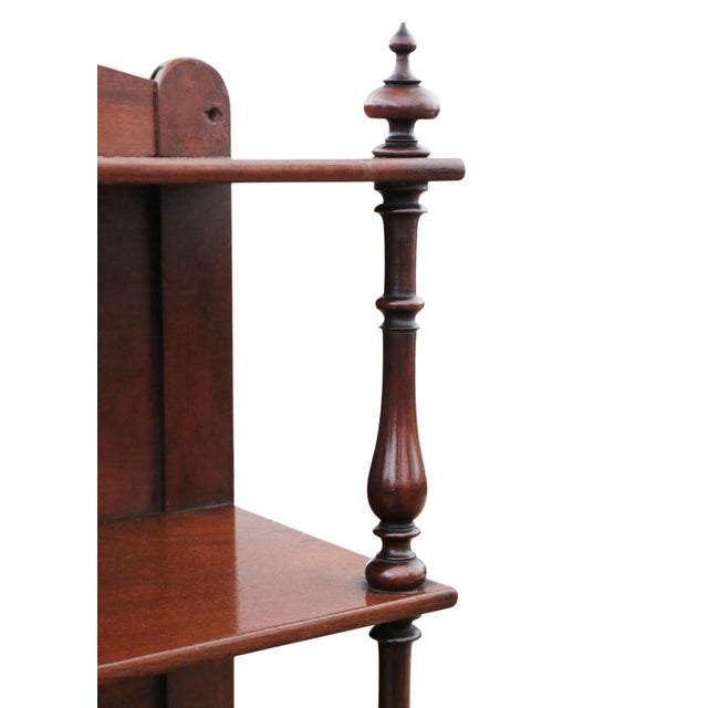 Antique 19th century victorian mahogany floor or wall shelves / bookcase – fine quality display exuding charm and...