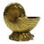 Vintage Brass Nautilus Shell Cachepot Planter For Sale