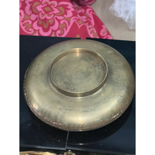 1970s Vintage 1970s Brass Bowl For Sale - Image 5 of 6