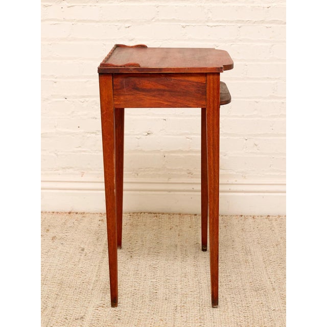 Vintage Mahogany Console Table With Inlay Details For Sale - Image 9 of 11